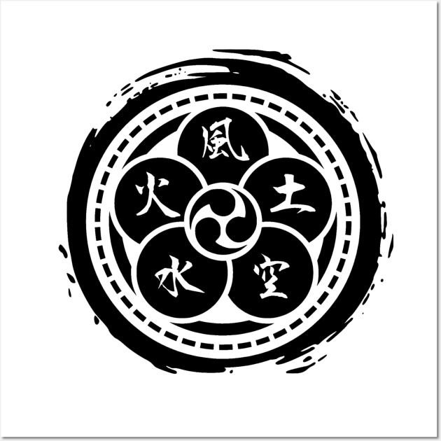 The Book of Five Rings (Crest) - [Ronin Edition ] V.2 Wall Art by Rules of the mind